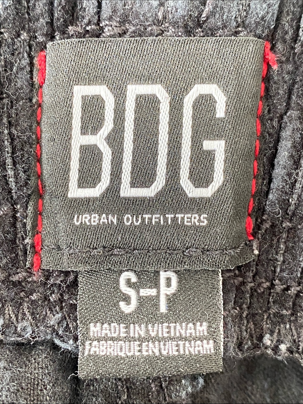 BDG Urban Outfitters Black Wide Corduroy Elastic-Waist Pants Sz S Minimal Chic - Picture 6 of 14